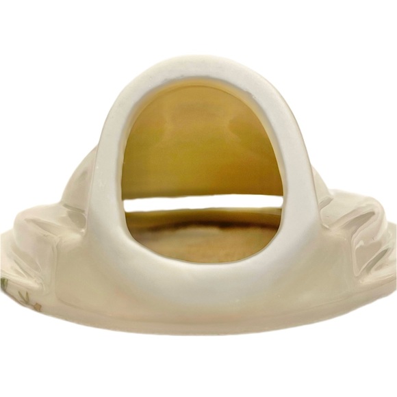 TAKAHASHI East Wind Japanese Vintage Porcelain Oval Picture Frame EUC - Picture 11 of 15